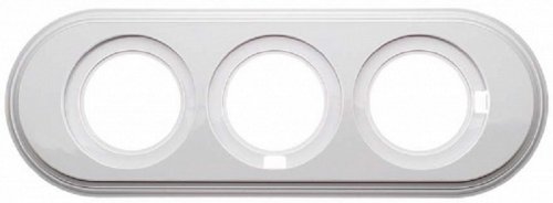 Рамка-ретро универсальная Bironi Лизетта 3-м. пластик белый картинка